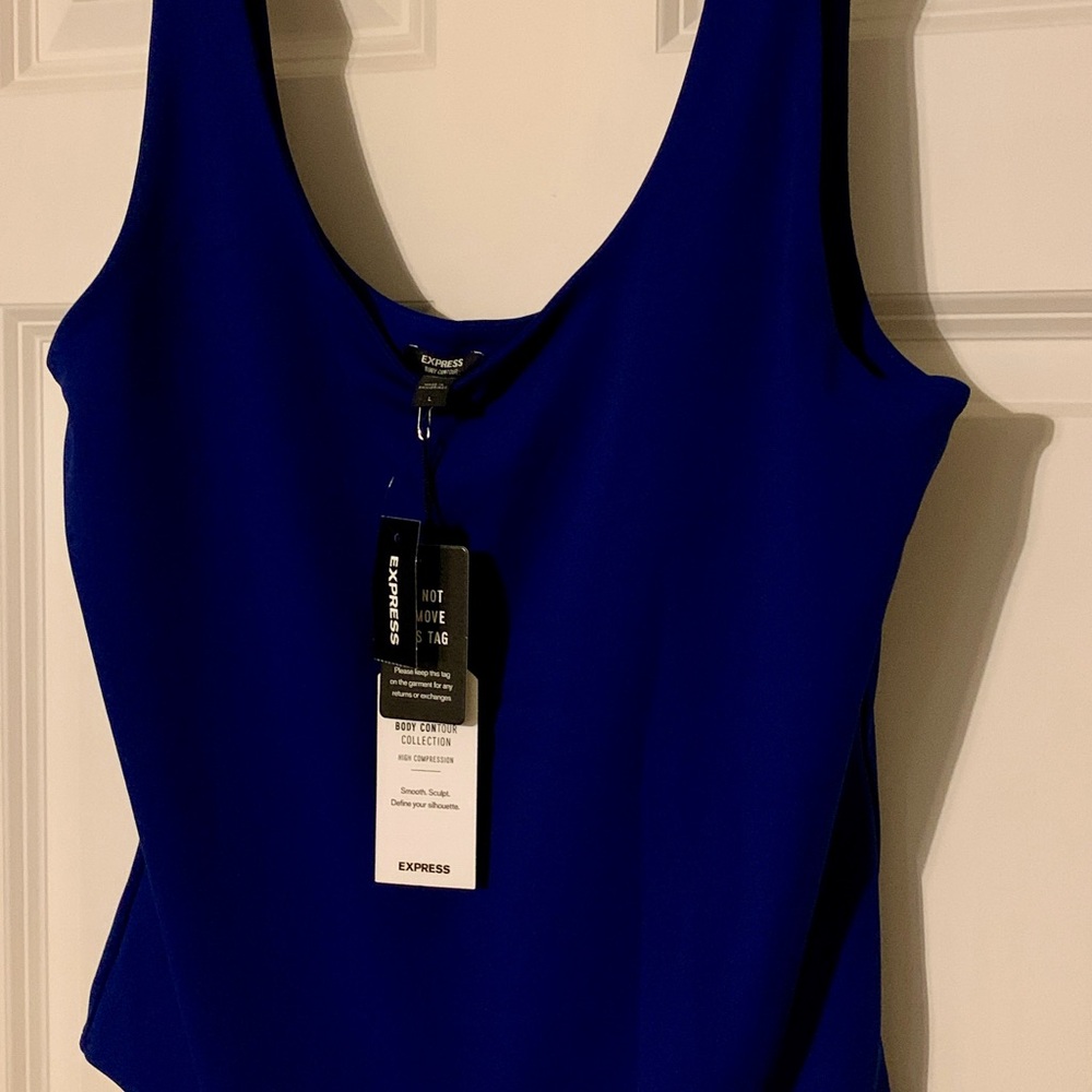 NWT Express Women's cobalt Blue Bodysuit large